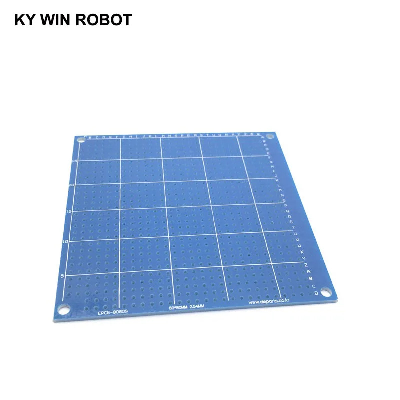 1 шт. 8x8 см 80x80 мм синий Односторонний Прототип PCB универсальная печатная плата для Arduino