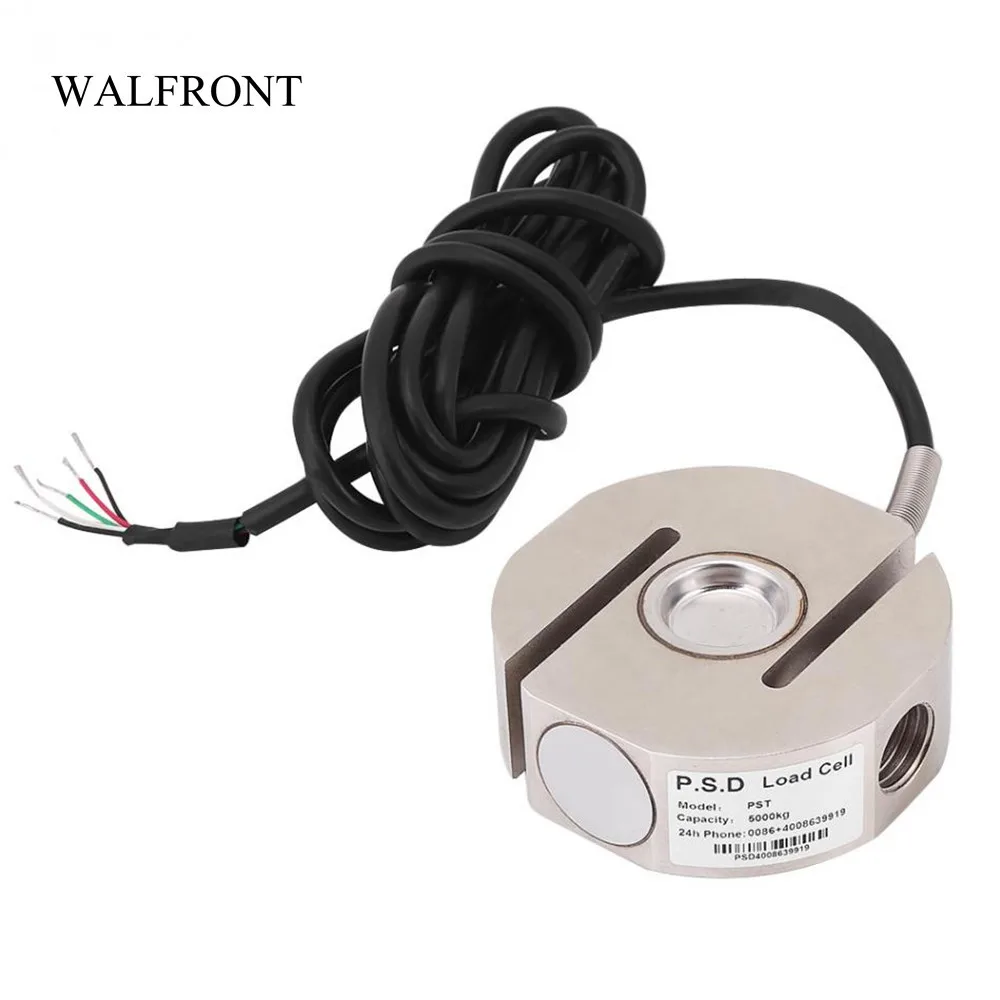

WALFRONT 5000kg High-Accuracy Weighting Sensor for Mixing Station Circular S-TYPE Load Cell Pressure Senser Weight Measure Tool