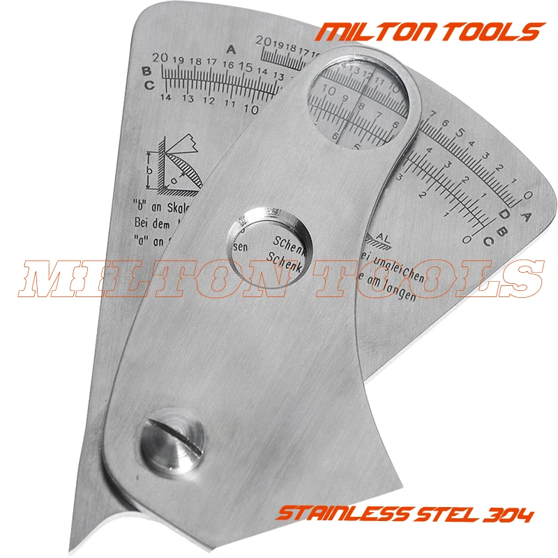 Seltor Weld Gauge Range Deflection Fan Sector Welding Gauge Ruler