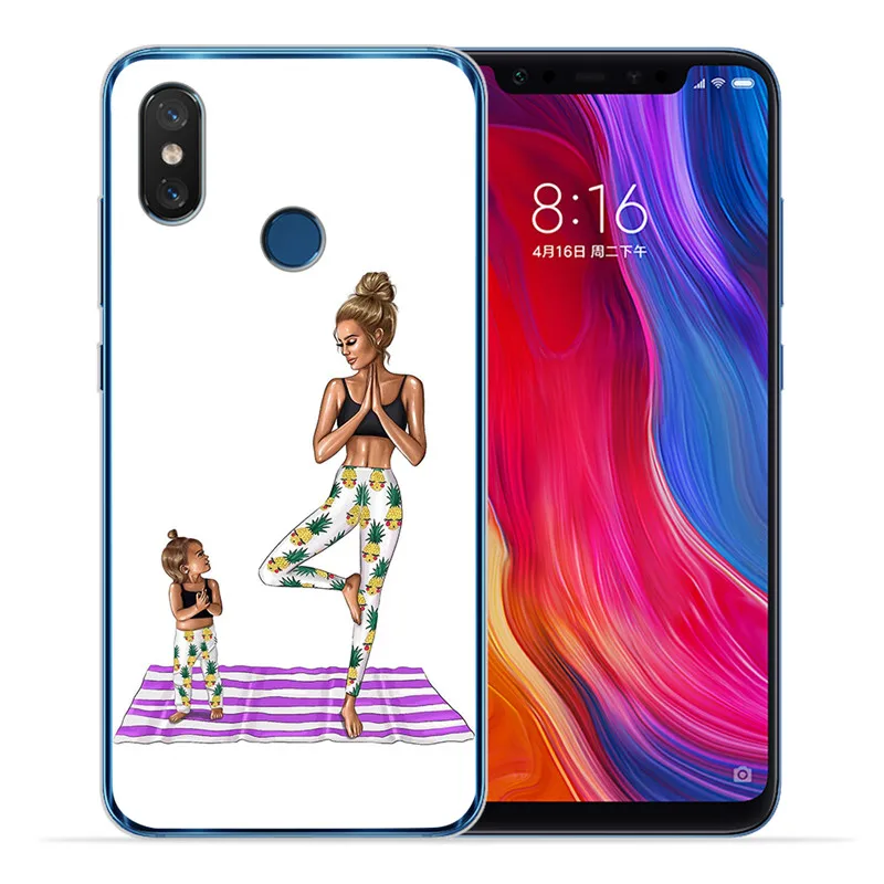 Роскошные для малыша и мамы; queen женщина для Xiaomi Redmi Mi 8 6 A2 Lite 5X 6X A1 6A 4X 4A 5 Plus Note 4 5A Prime Pro крышка чехол Coque Etui