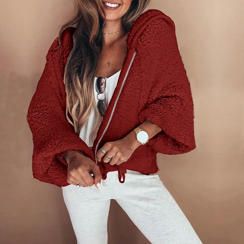 Womens Fur Coat Hoodie Solid Teddy Coat Teddy Jacket Woman Coat Female Faux Fur Jackets Women Winter 2018 Fluffy Cardigan Autumn Womens Fur Coat Hoodie Solid Teddy Coat Teddy Jacket Woman Coat Female Faux Fur Jackets Women Winter 2018 Fluffy Cardigan Autumn