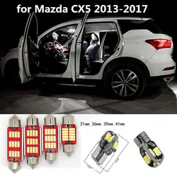 14 шт. Купол автомобилей лампочки для Mazda CX5 2013-2017, белый светодио дный Подсветка салона для Mazda CX-5 13-17 лампа аксессуары