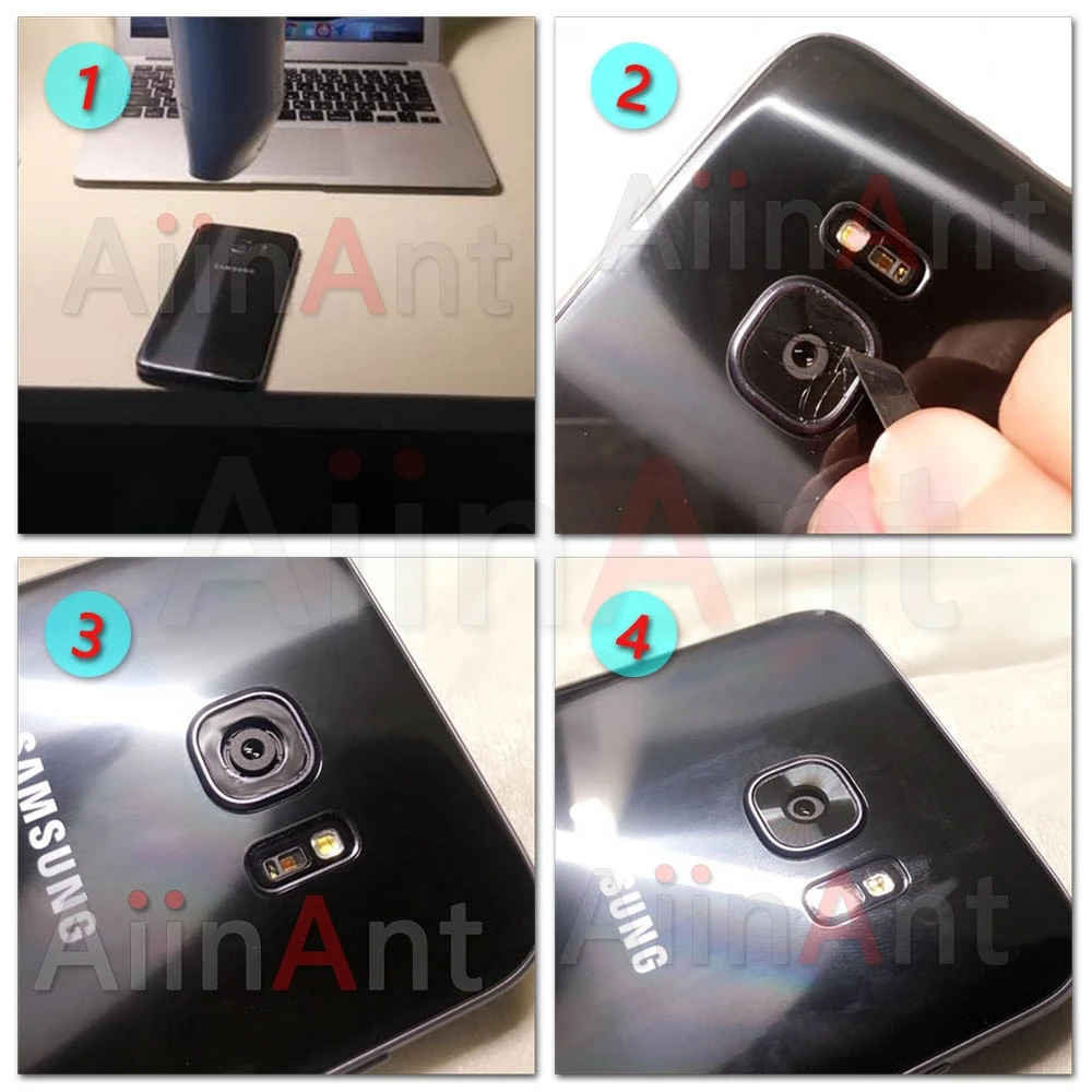 AiinAnt оригинальная задняя камера стекло Кольцо крышка объектива для samsung Galaxy S4 S5 S6