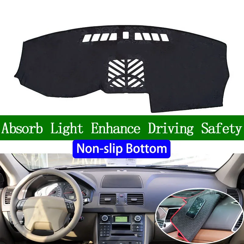 Для volvo XC90 2004 2005 2006 2007-2013 нескользящая Нижняя крышка приборной панели