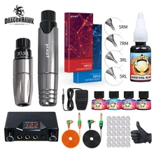 Набор профессиональных двойных ручек, набор вращающихся машинок для перманентного макияжа, набор игл разных размеров