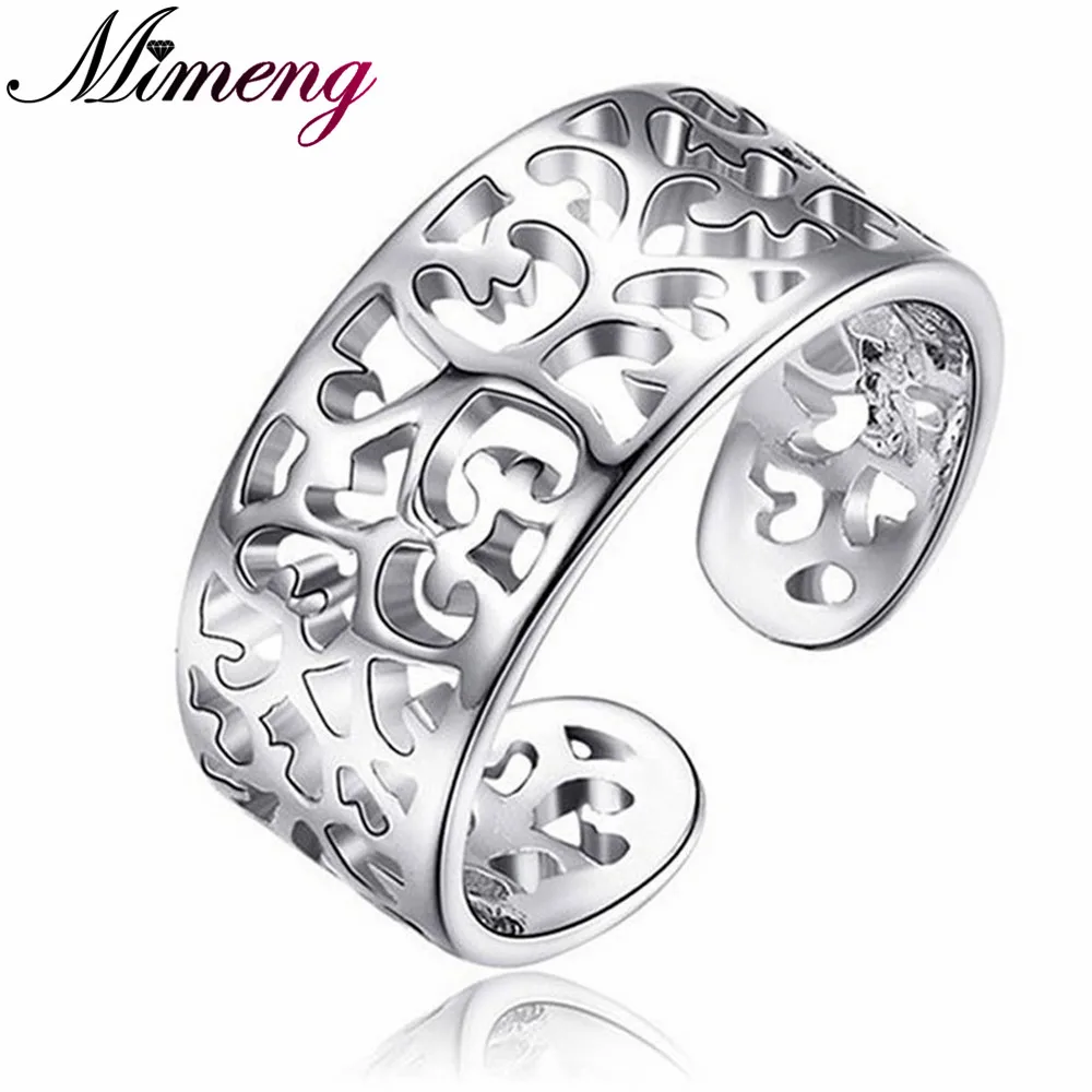 

Hollow Out 100% Sterling Silver Jewelry Lovely Female Models Ring Open Design Silver Ring Top Quality! Free Shipping