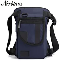Norbinus Мужская нейлоновая/Холщовая Сумка для ног, мужской мотоциклетный ремень, сумка через плечо, поясная сумка