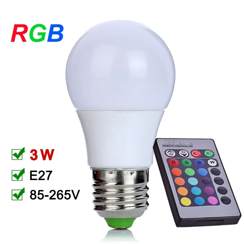 u039eNEW E27 RGB LED Bulb u221e 3W 3W LED Lamp 110V u20aa 220V 220V Mini High Power Lampada Colorful With -> Lampada Led Rgb u039eNEW E27 RGB LED Bulb u221e 3W 3W LED Lamp 110V u20aa 220V 220V Mini High Power Lampada Colorful With -> Lampada Led Rgb