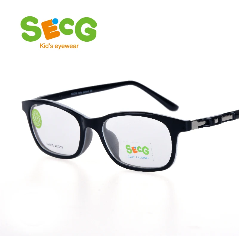 SECG ментальная оправа, Детская оправа, Жесткая гибкая оправа для очков, очки gafas для мальчиков и девочек, оптическая дальнозоркость, близорукость, ремешок по рецепту - Цвет оправы: C18