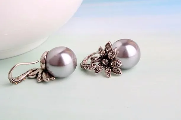 Luxury Pearl Drop Earrings Fine Jewelry Accessory