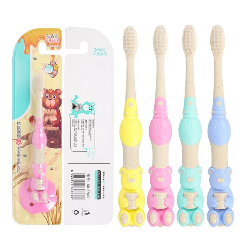 

New Soft Bristles Cute Cartoon Children Toothbrush Baby Kids Dental Oral Hygiene Care