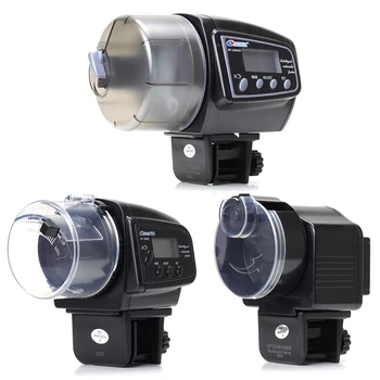 

Aquarium 65mL Automatic Fish Feeder for Aquarium Fish Tank Auto Feeders with Timer Pet Feeding Dispenser LCD Display Fish Feeder