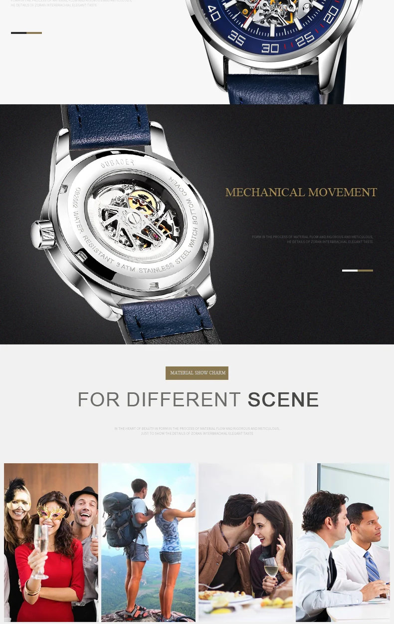 Лидирующий бренд, швейцарские ochстин, спортивные Дизайнерские мужские часы, бизнес класса, роскошные часы Montre Homme, Мужские автоматические часы со скелетом