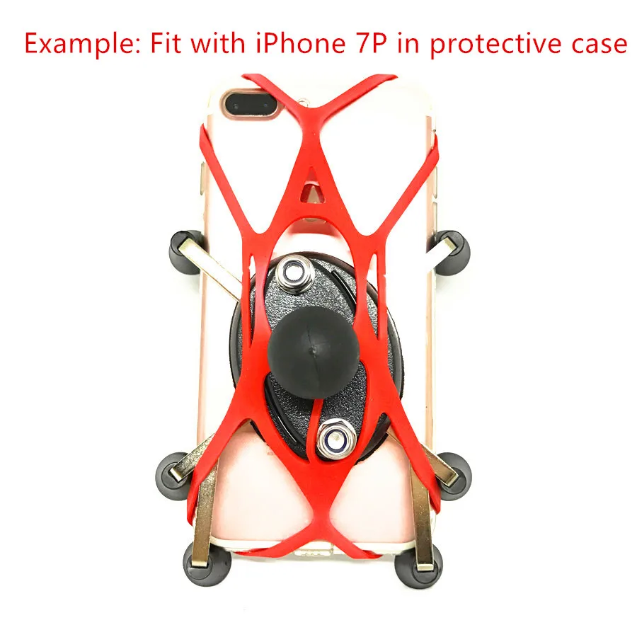 X Grip Type 1 inch Ball Mount Motorcycle Phone Holder Base (8)