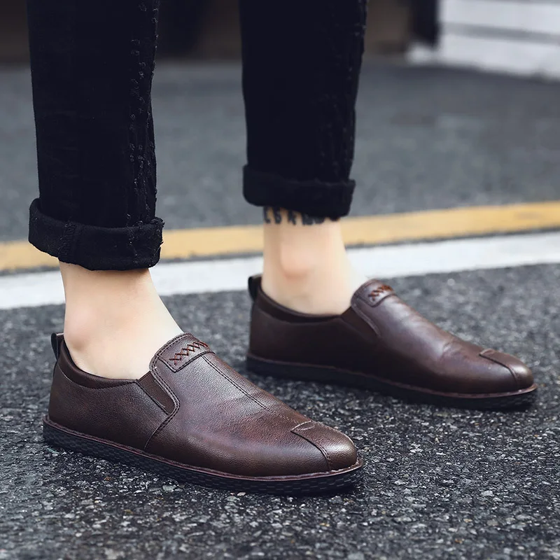 Новые мужские кроссовки 2019 весенние черные туфли мужские повседневные туфли крутые уличные мужские туфли брендовые мужская обувь ленивые