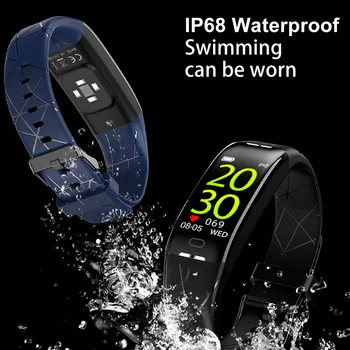 

KINYO heart rate smart bracelet fitness tracker ip68 waterproof smart watch wristband sports men smartband pk xaomi mi band 3
