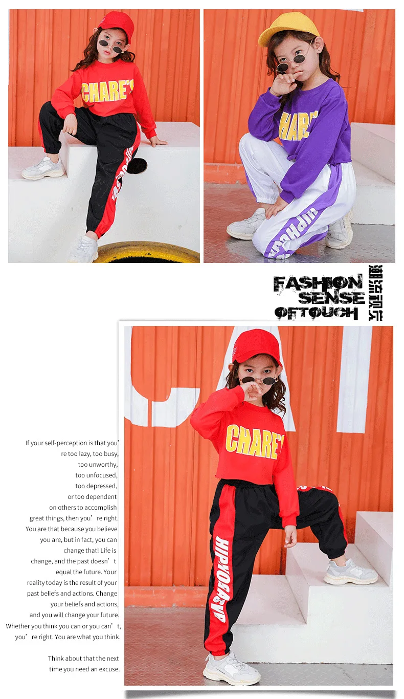 Kids clothes girls Set 2019 8 to 12 Years hip hop dance costumes kids jazz cheerleader costume kids tracksuit for girl 140 130  (3)