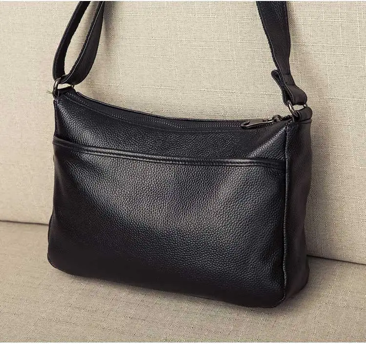 Couro genuíno crossbody sacos para as mulheres