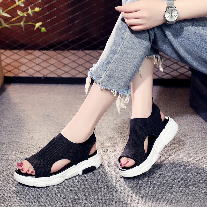 

new sandals female summer flat ins tide ladies wild summer super fire fashion sports beach shoes women shoes women sandals
