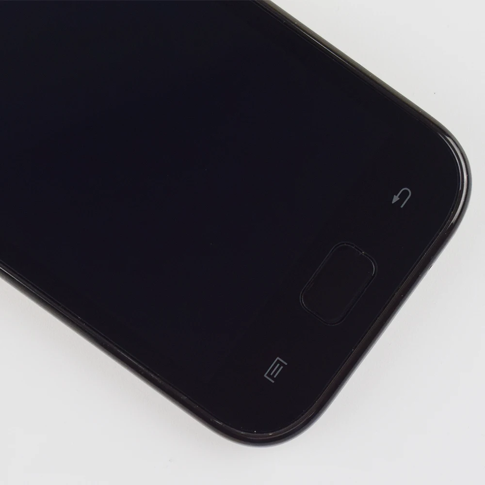 Для samsung Galaxy SL gt-i9003 сенсорный экран панель дигитайзер сенсор стекло+ ЖК-дисплей монитор панель модуль в сборе+ рамка