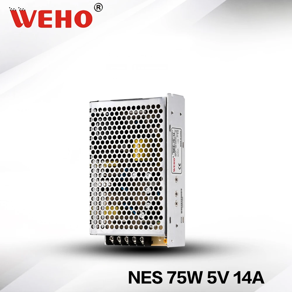 

(NES-75-5) IP20 Constant voltage 5V DC 75W switch power source 15a 5v power supply