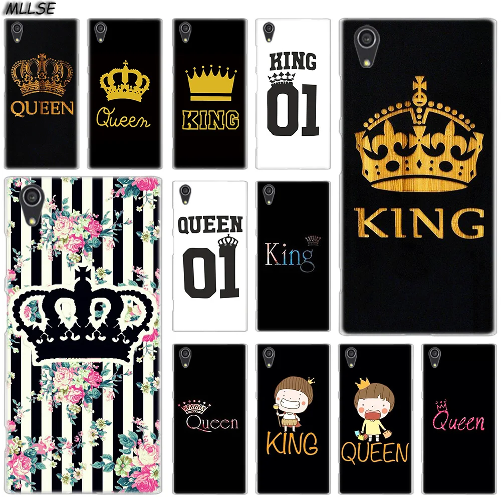 

MLLSE King Queen 01 Brand Couple Case Cover for Sony Xperia X XA XA1 XA2 Plus XA3 XZ XZ1 XZ2 XZ3 XZ4 Compact L1 L2 L3 Cover Hot