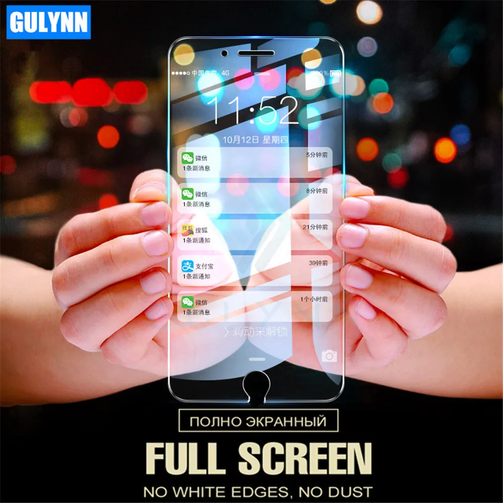 Защитное закаленное стекло 9H для Iphone 5S 6 6S 7 8 X iphone Plus XS MAX XR|Защитные стёкла и