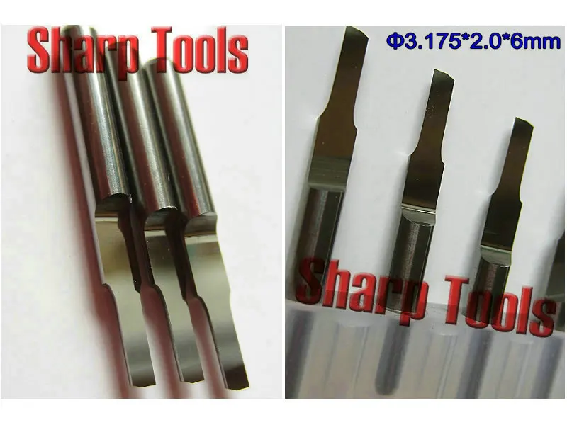 Discount New 10Pcs 3.175*2*6MM Tungsten carbide tools One flute straight bit/Carbide milling cutter for cnc wood machinery