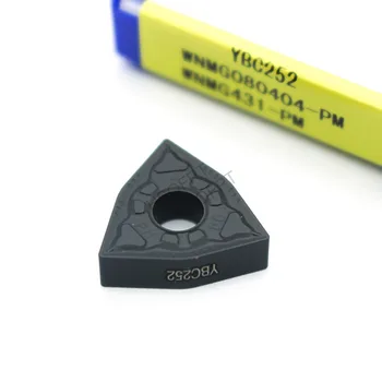 

10Pcs WNMG080404 PM YBC252/WNMG080412 PM YBC252 External Turning Tools Carbide inserts Cutting Tool CNC Tools Lathe tools