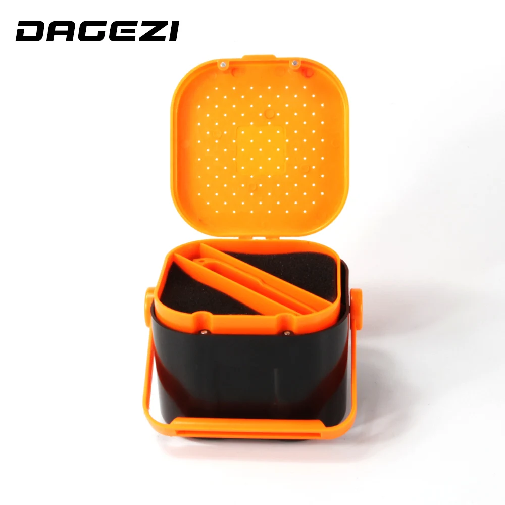 DAGEZI New ABS Plastic Double Layer Earthworm Worm Bait Lure Carp
