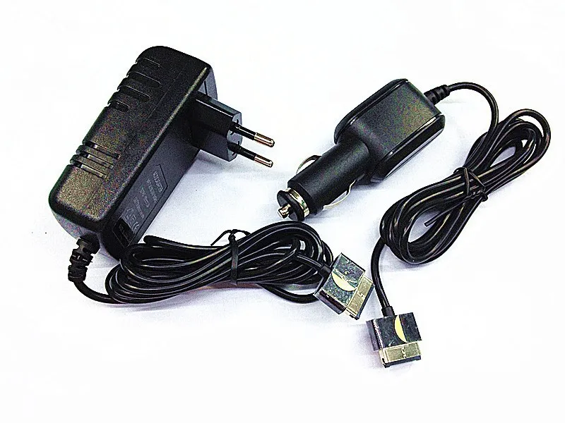 Автомобильное зарядное устройство+ ЕС вилка адаптер переменного тока блок питания для Asus Eee Pad трансформатор TF300 TF101 TF201 зарядное устройство