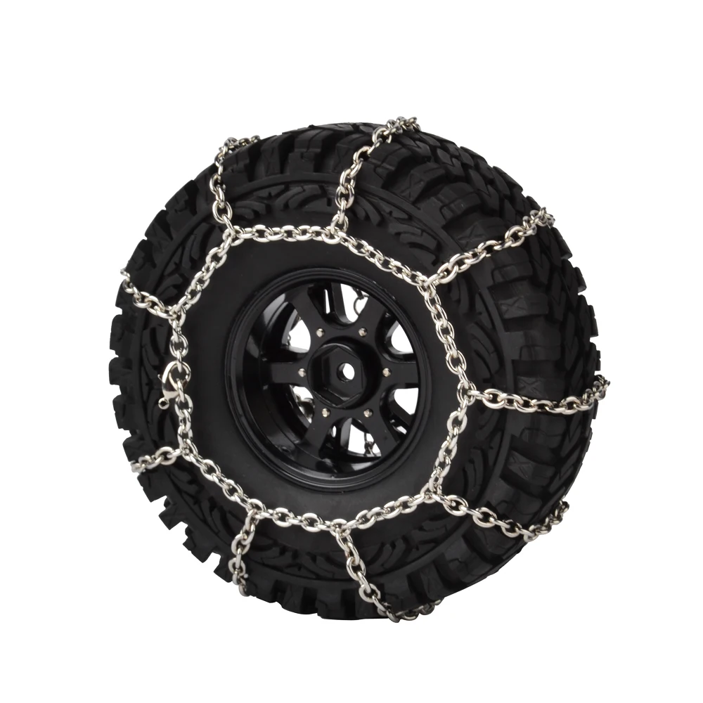 Металлическая цепь для шин 108 мм 114 и 120 1 9 дюйма 2 шт. Traxxas TRX 4 TRX4 Axial SCX10 90046 D90 1/10 RC Rock