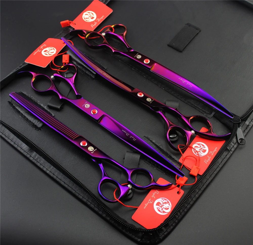 Purple Dragon Dog Grooming Scissors Purple Dragon Dog Grooming Scissors