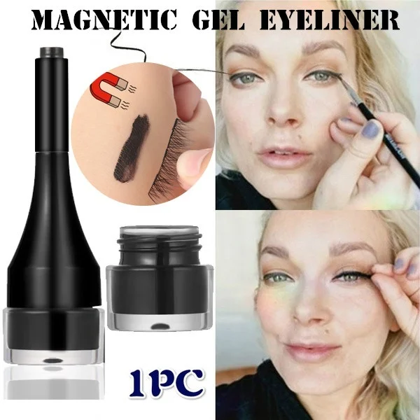 

1pc Gel Magnetic Eyeliner for Magnetic Eyelashes Smudgeproof Waterproof Lasting Liquid Eyeliner Cream Eye Makeup Tools Cosmetics