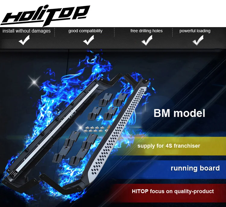 

Newest running boards side step nerf bar for Suzuki Vitara,two models, ISO9001 quality,Hitop-SUV side step experiences 5 years
