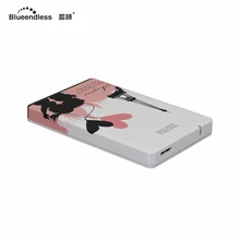 250g hard drive external hdd protecter enclosures sata disk usb 3.0 hard disk fashion style design carry cases blueendless U25P