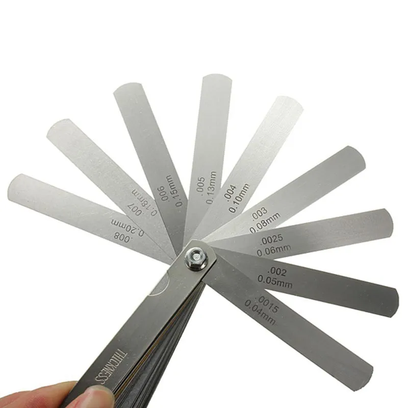 

0.01mm 32 Blades Feeler Gauge Metric Gap Filler 0.04-1.00 mmThickness Gage For Measurment Tool