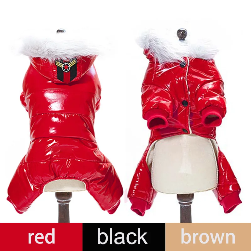 Goede 2018 Hond Kleding Winter ropa perro Warm Dog Coat Jumpsuit Kleding Jas Voor Kleine Grote chihuahua Kerst Hond Kostuum