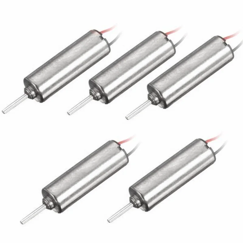 

HOT-5pcs DC 3.7V 66000RPM Wired Micro Coreless Motor for Model Toy