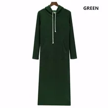  Winter Autumn Cotton Women Hoodies Dress Vestidos Loose Thickening Turtleneck Long Sleeve Hooded With Pocket  Vestidos 