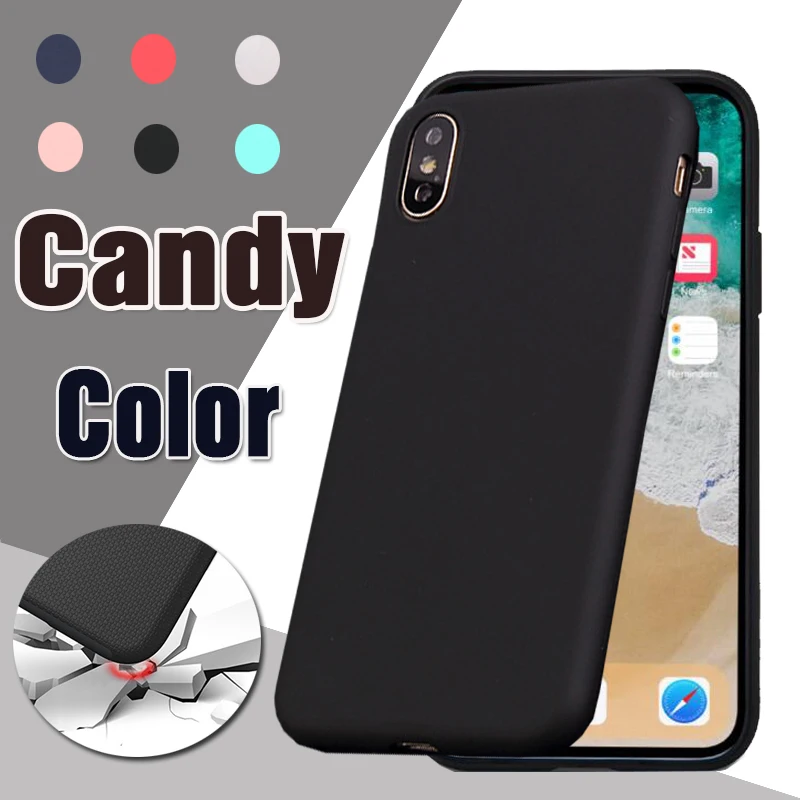 

10pcs Ultra Thin Slim Candy Color Soft Silicone Case For iPhone 11 Pro Max XS XR X 8 7 6 6S Plus 5 5S Matte Protective Cover