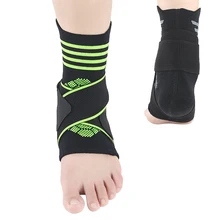 1PC Sports Ankle Brace Compression Strap Sleeves Support 3D Weave Elastic Bandage With Strap Belt Achilles Tendon Retainer Guard