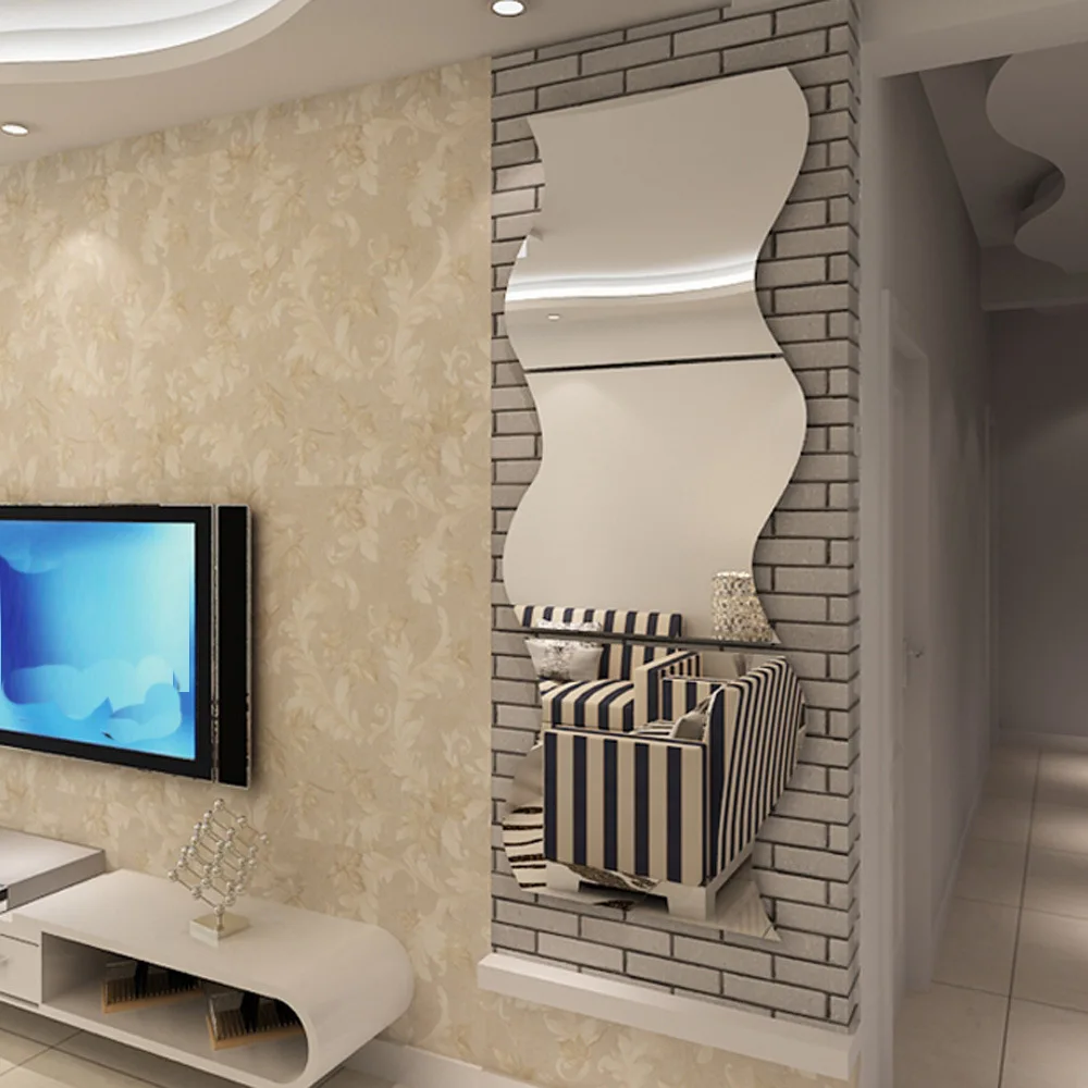 fitting room mirror attached Home Furnishing 3D three dimensional