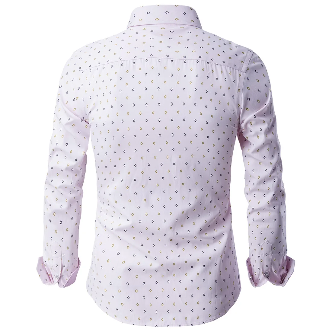 Мужская рубашка ограниченная по времени модная повседневная рубашка отложной воротник Мужская рубашка с длинными рукавами Мужская брендовая одежда