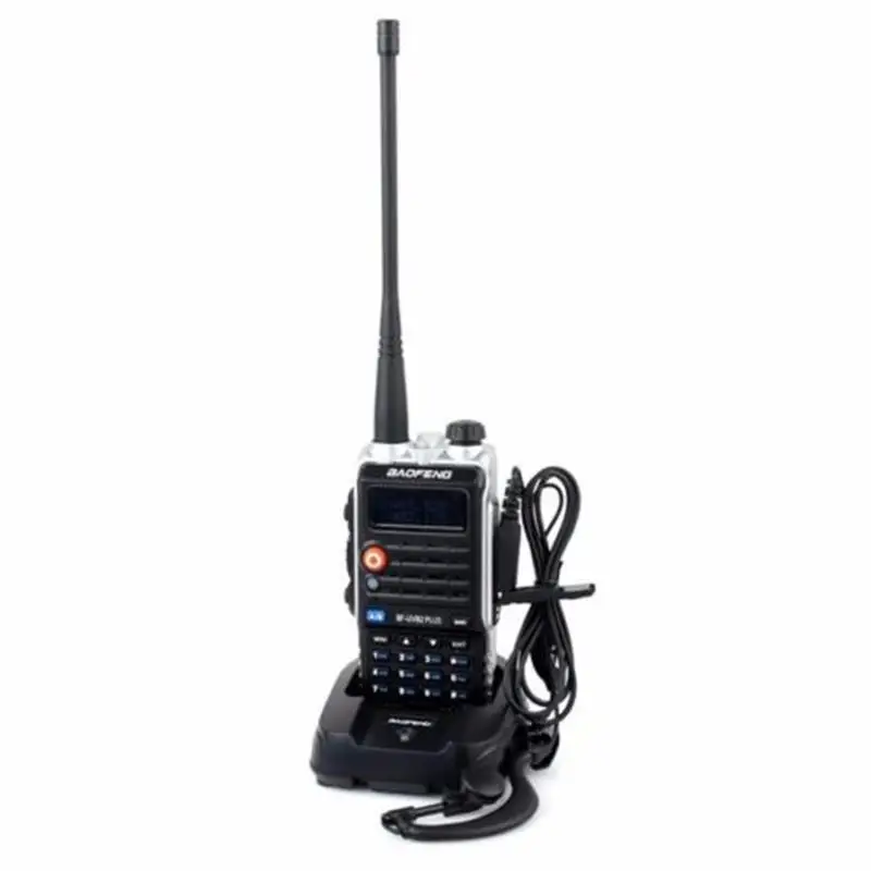 Baofeng BF-UVB2 Plus 8 Вт Высокая мощность 7,4 В 4800 мАч литий-ионный аккумулятор светодиодный двухсторонний Радио рация двухдиапазонный UVB2 с наушником