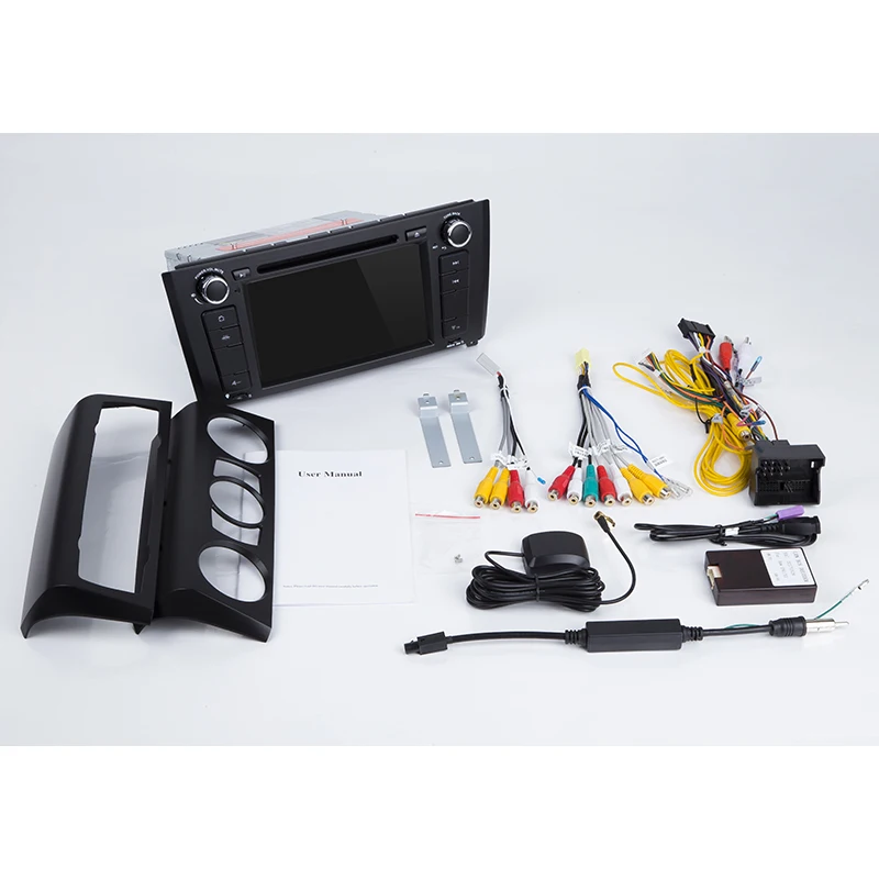 Sale 7"1 Din Android 8.1 Quad Core Car Radio GPS Navi Car DVD Player For BMW 1 Serie E81 E82 E87 E88 I20 2004-2011 Head Unit BT Wifi 5