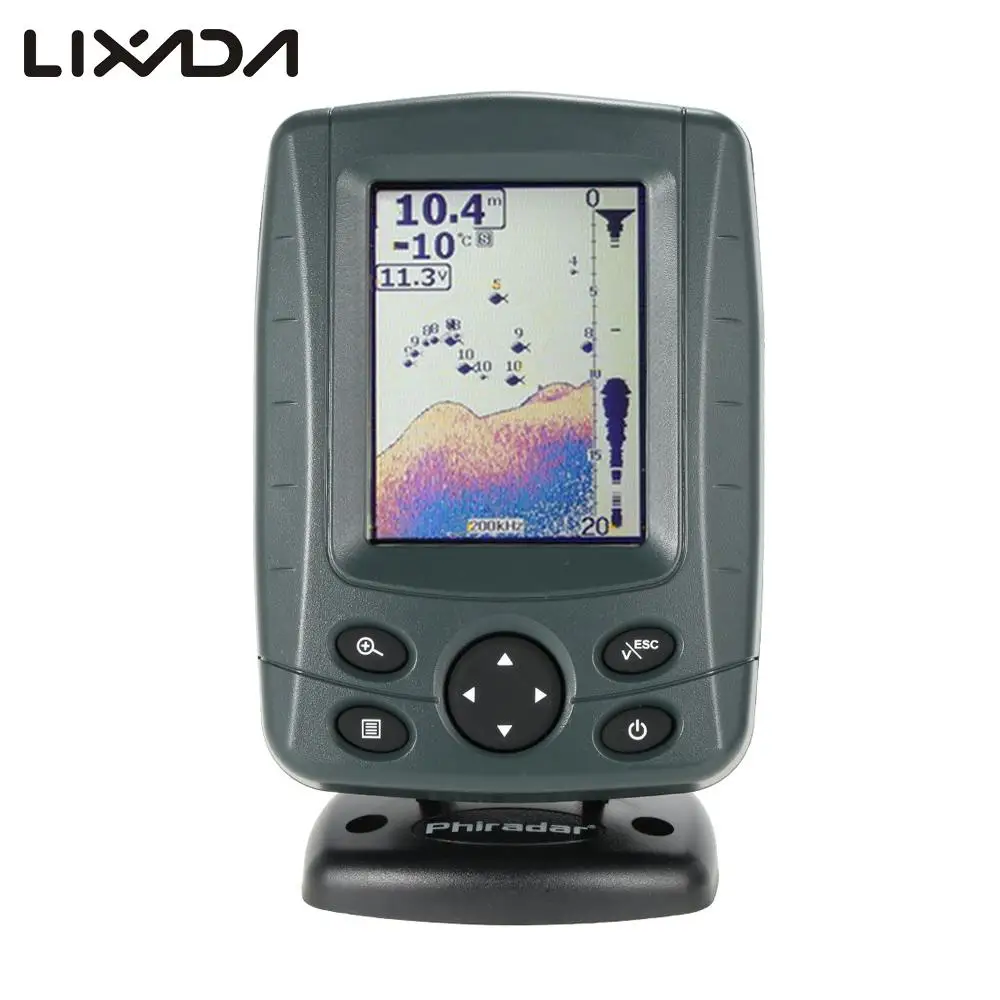 Phriadar Fishing Finder FF688C 3.5"LCD Fish Finder 0.6 300M Carp Fishing Alerts Bite Alarm Sonar