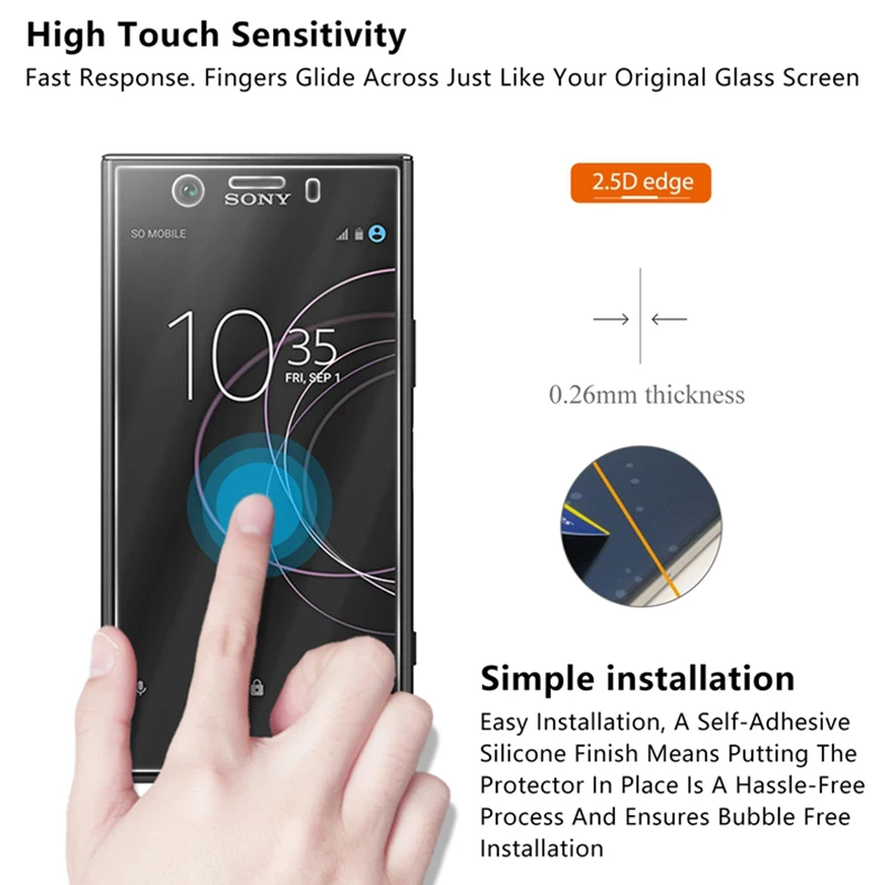 HD Защитное стекло для sony Xperia XZ XZS XZ2 Премиум Закаленное стекло для sony XZ3 XZ2 XZ1 Compact Xperia L L1 L2 пленка