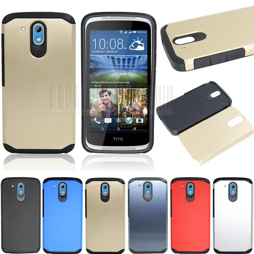 

New Slim Hybrid Shockproof Armor Case Hard Protective Cover For HTC DESIRE 526 526G 526G+ D526 326 326G