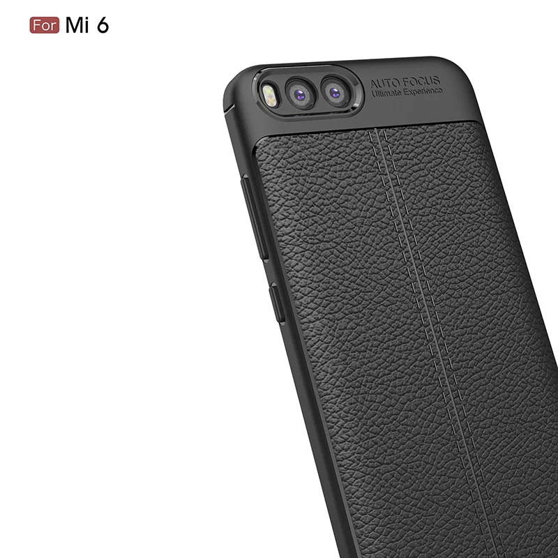 Litchi leather silicone case xiaomi mi6 (3)